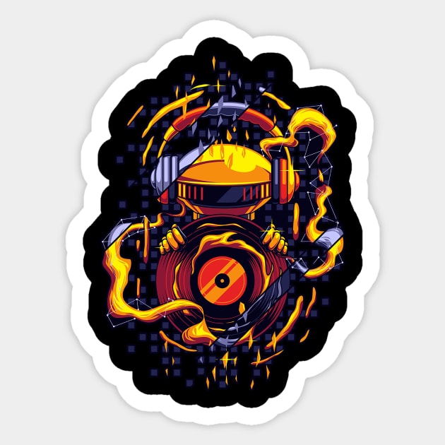 edm robot Sticker by bpkardijan